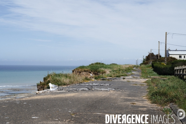 Erosion des falaises du littoral normand