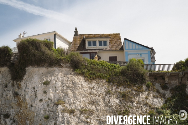 Erosion des falaises du littoral normand