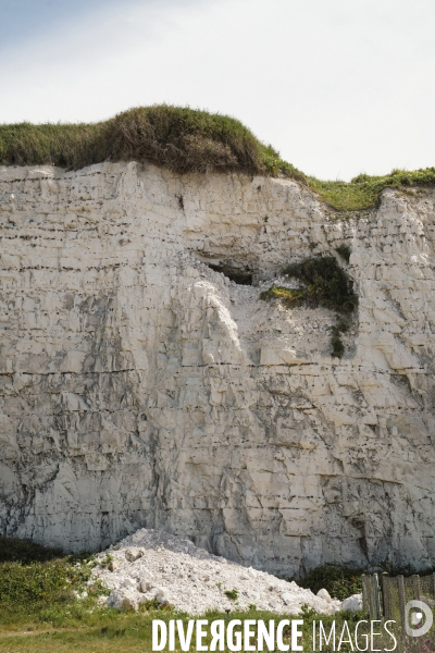 Erosion des falaises du littoral normand