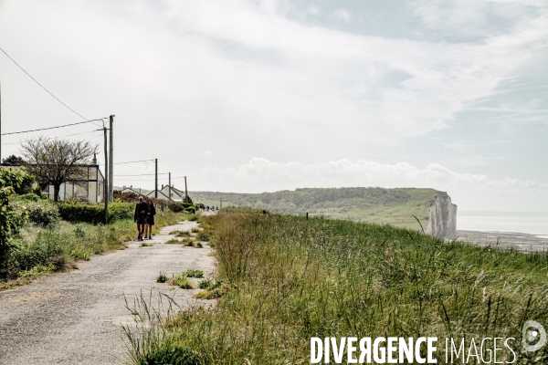 Erosion des falaises du littoral normand