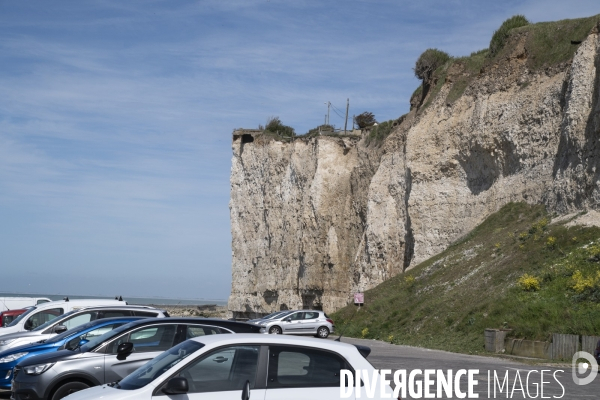 Erosion des falaises du littoral normand