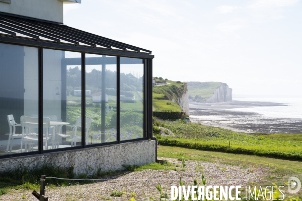 Erosion des falaises du littoral normand