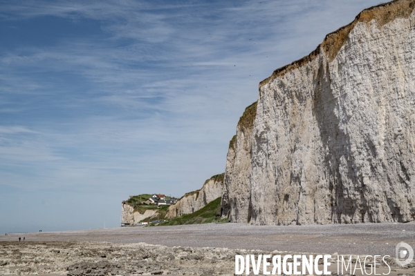 Erosion des falaises du littoral normand