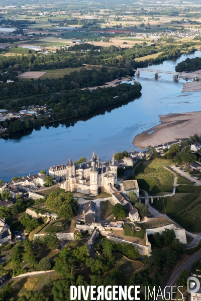 Saumur vue du ciel