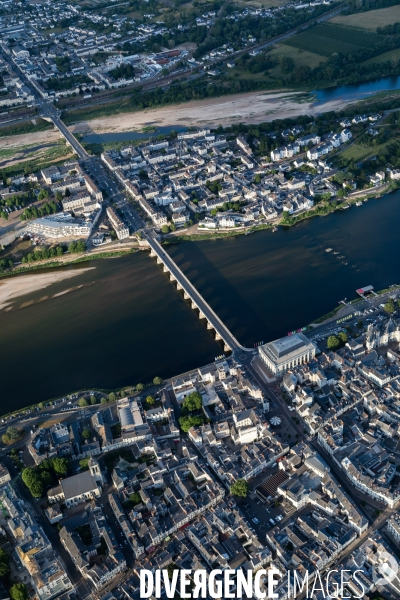 Saumur vue du ciel