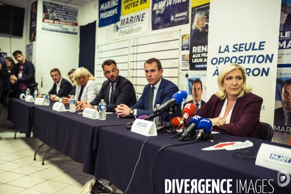 Deplacement de marine le pen dans l oise