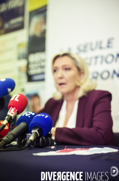 Deplacement de marine le pen dans l oise