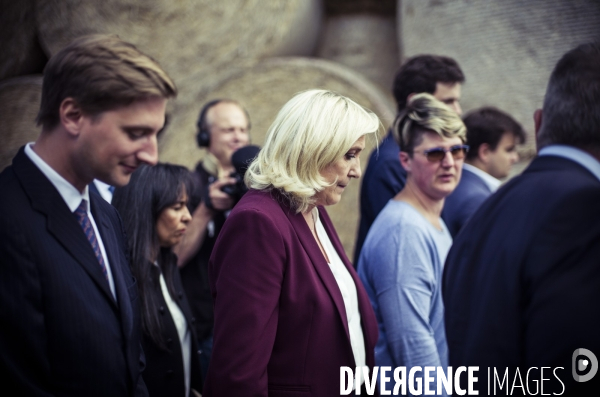Deplacement de marine le pen dans l oise