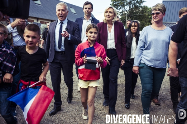 Deplacement de marine le pen dans l oise
