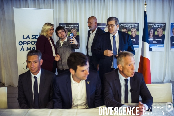 Deplacement de marine le pen dans l oise