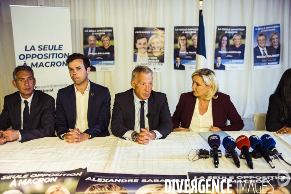 Deplacement de marine le pen dans l oise