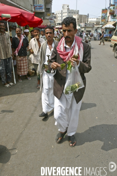 Le khat au yemen