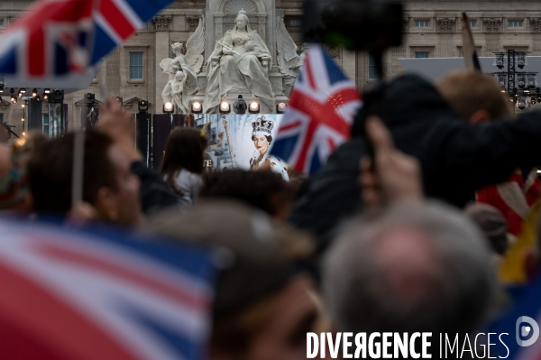 Jubilé de platine d Elisabeth II. Parade devant Buckingham palace.