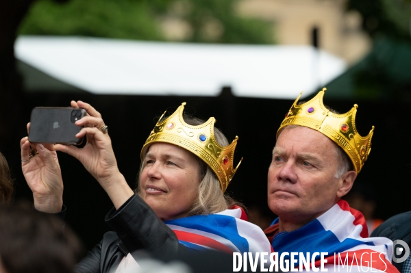 Jubilé de platine d Elisabeth II. Parade devant Buckingham palace.