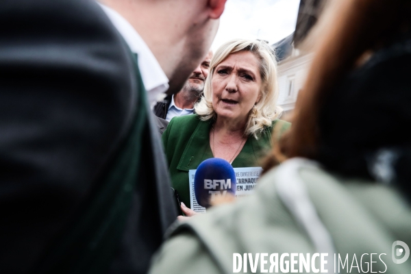 Marine le pen en seine maritime