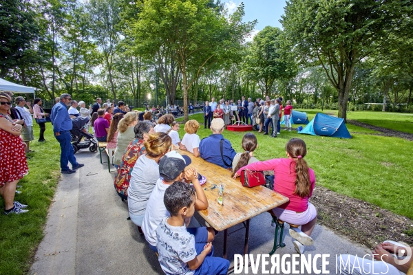 Inauguration du camping de Neuilly sur Marne