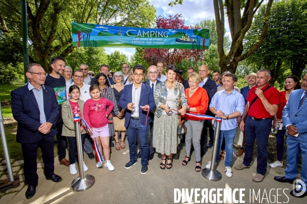 Inauguration du camping de Neuilly sur Marne