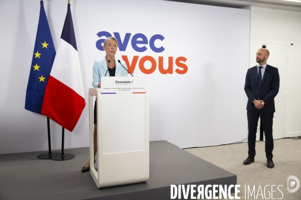 Soirée électorale du 1er tour des législatives 2022.