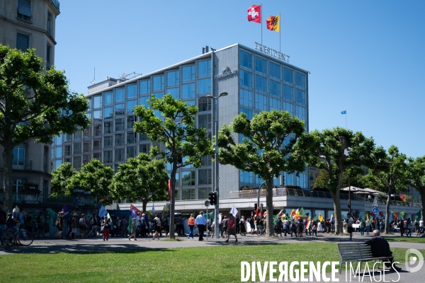 Manifestation contre l Organisation Mondiale du Commerce (OMC)