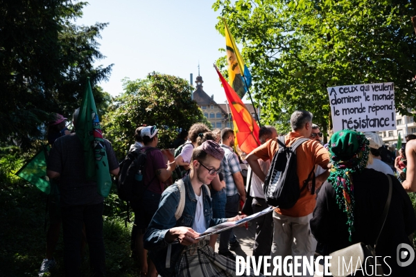 Manifestation contre l Organisation Mondiale du Commerce (OMC)