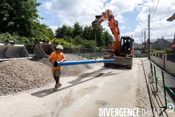 Chantier de rénovation du réseau d assainissement