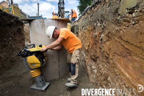 Chantier de rénovation du réseau d assainissement