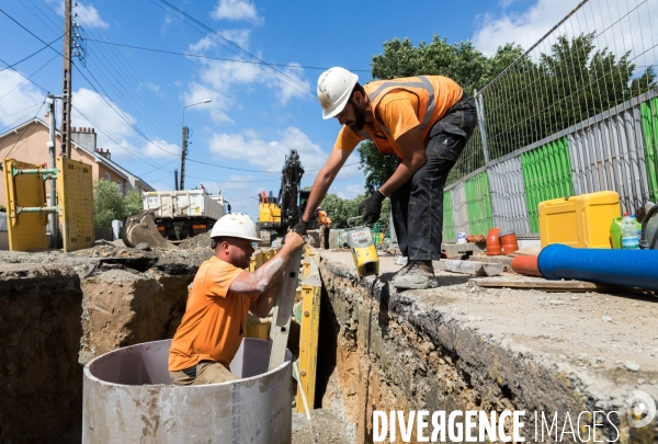 Chantier de rénovation du réseau d assainissement