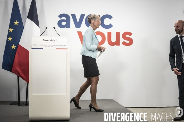 Elisabeth Borne, premier tour des élections législatives.