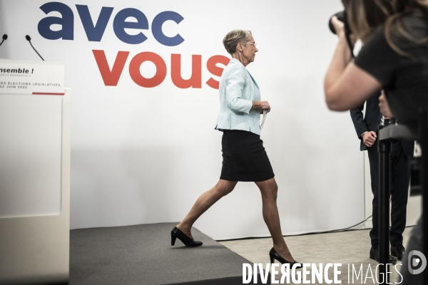 Elisabeth Borne, premier tour des élections législatives.