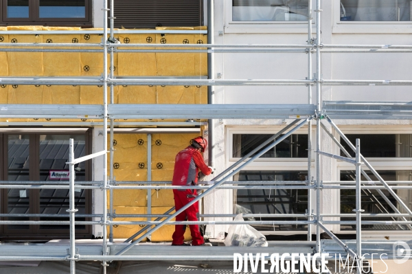 Chantier de rénovation d une école publique