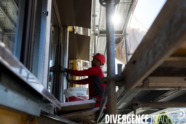 Chantier de rénovation d une école publique