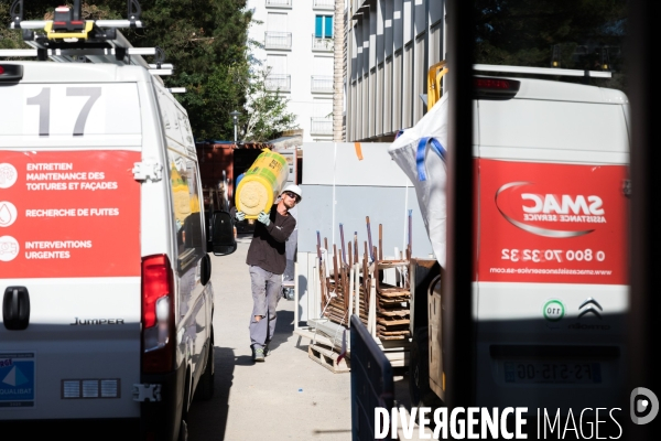 Chantier de rénovation d une école publique