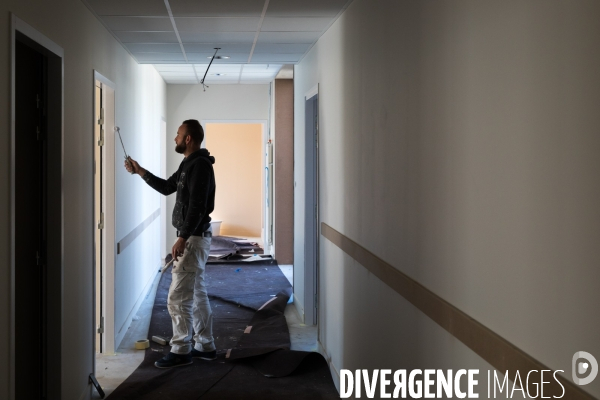 Chantier de rénovation d une école publique