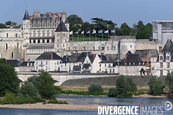 Canicule sur les bords de Loire à Amboise
