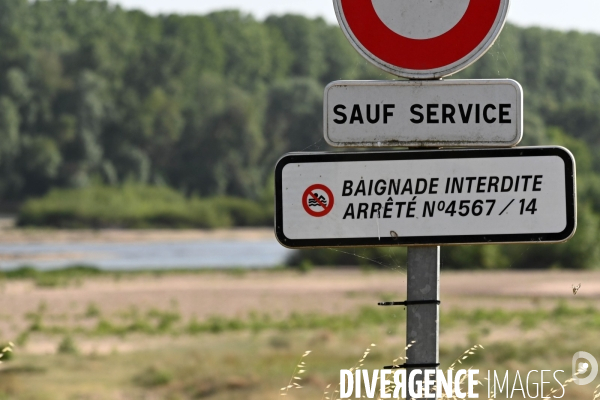 Canicule sur les bords de Loire à Amboise