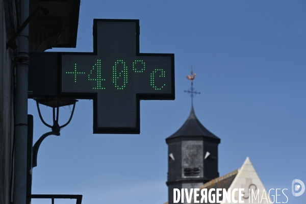 Canicule sur les bords de Loire à Amboise