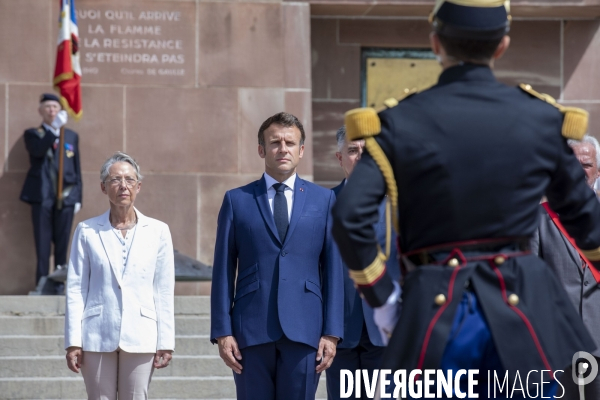 Emmanuel MACRON au Mont Valérien.