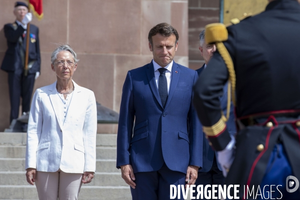 Emmanuel MACRON au Mont Valérien.