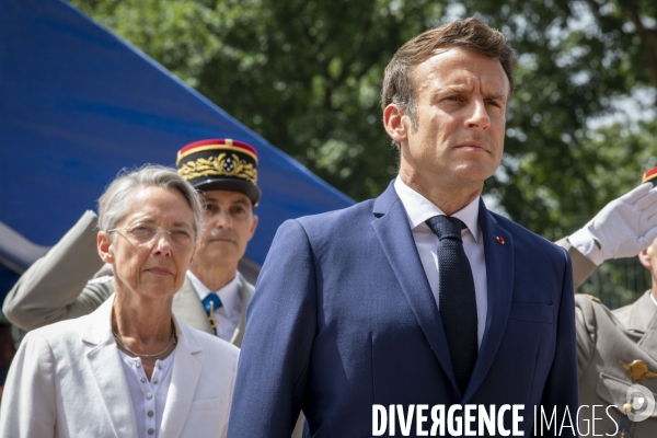 Emmanuel MACRON au Mont Valérien.