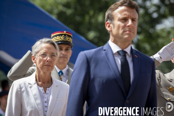 Emmanuel MACRON au Mont Valérien.