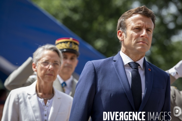 Emmanuel MACRON au Mont Valérien.