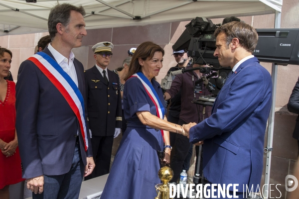 Emmanuel MACRON au Mont Valérien.