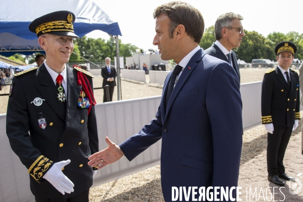 Emmanuel MACRON au Mont Valérien.