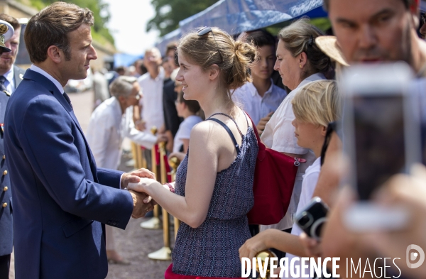 Emmanuel MACRON au Mont Valérien.