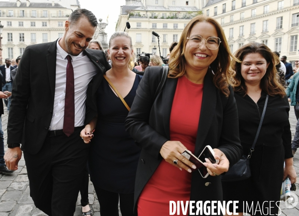 Assemblée nationale entrée des nouveaux députés nupes