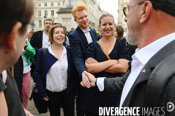 Assemblée nationale entrée des nouveaux députés nupes