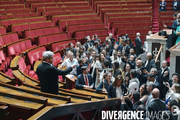 Assemblée nationale entrée des nouveaux députés nupes