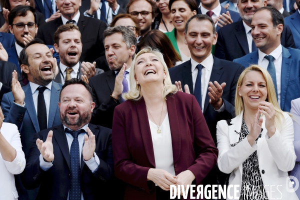 Assemblée nationale entrée des nouveaux députés RN