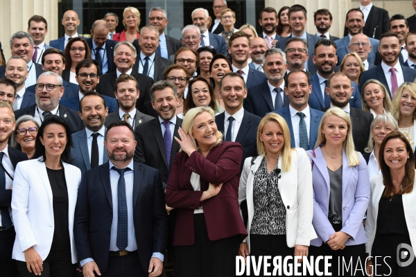 Assemblée nationale entrée des nouveaux députés RN