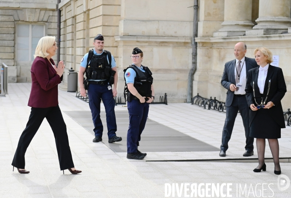 Assemblée nationale entrée des nouveaux députés RN